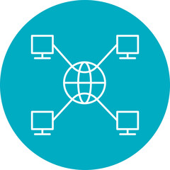 Global Network Icon Design