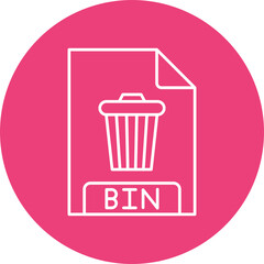 BIN File Format Icon Design