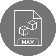 MAX File Format Icon Design