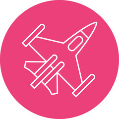 Fighter Jet Icon Design