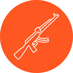 Assault Rifle Icon Design