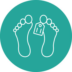 Toe Tag Icon Design