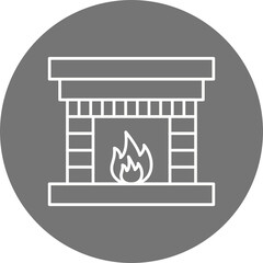 Fireplace Icon Design