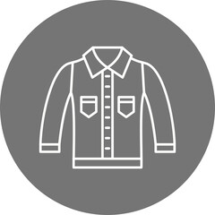 Jeans Jacket Icon Design