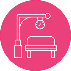 Train Stop Icon Design