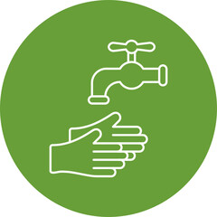 Hand Wash Icon Design