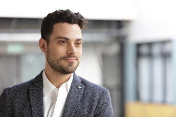 Fototapeta premium Young businessman in office