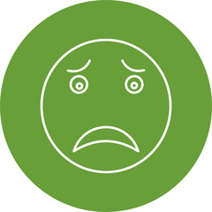 Tired Emoji Icon Design