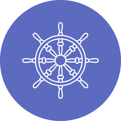 Ship Wheel Icon Design