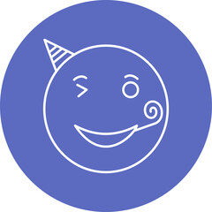Party Emoji Icon Design