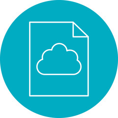 Cloud File Icon Design