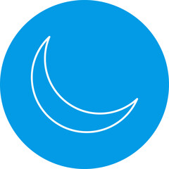 Half Moon Icon Design