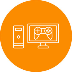 Gaming Pc Icon Design