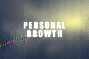  personal growth arrow . 2D illustration
