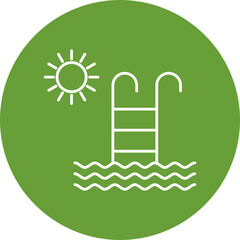 Obraz premium Swimming Pool Icon Design