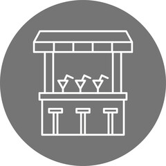 Beach Stall Icon Design