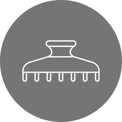 Hair Clamp Icon Design