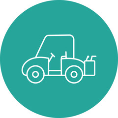 Golf Cart Icon Design