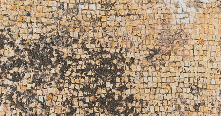 Floor Mosaic Texture. Mosaic Background.