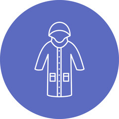 Rain Coat Icon Design