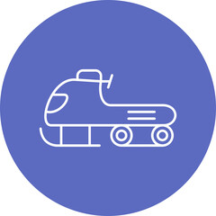 Snowmobile Icon Design