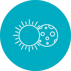 Solar Eclipse Icon Design