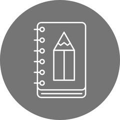 Sketch Book Icon Design