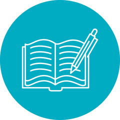 Writing Book Icon Design