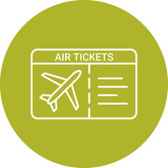 Plane Tickets Icon Design