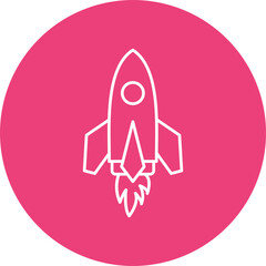 Rocket Launch Icon Design