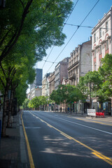 Fototapeta na wymiar Belgrade streets