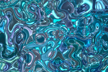 Abstract textural multi-colored liquid background.