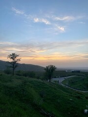 Fototapeta na wymiar Sunset near the road / Закат у дороги (ByKate)