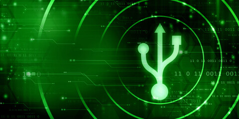 2d rendering USB icon