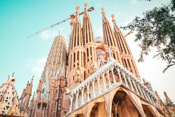 Tuinposter Catedral Sagrada Familia de Barcelona © julio