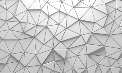 White Geometric Poligon Abstract Background