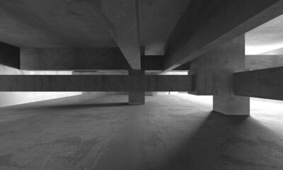 Abstract White Architecture Design Concept