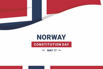 Norway Constitution Day. Vector Illustration. The illustration is suitable for banners, flyers, stickers, cards, etc.