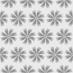 Symmetrical seamless flower vector pattern. Floral graphic ornament wallpaper. Monochrome backdrop. Template for print, design, banner or card.