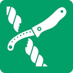 ISO 7010 E035 Liferaft knife