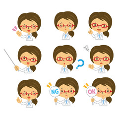 女医　先生　医者　白衣