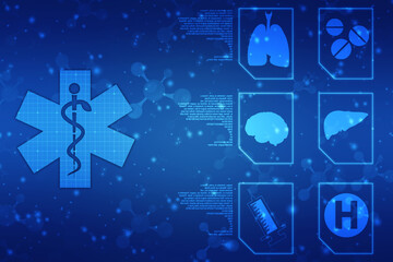 Medical and Health care concept background, Medical Science, Biotechnology concept background
