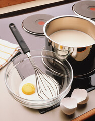 Eggs with milk