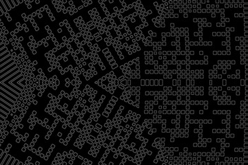 Abstract background. Monochrome texture. Black and white lines on white background.