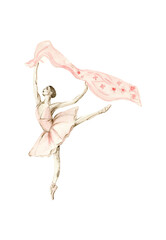 dancing ballerina in pink dress © Leila