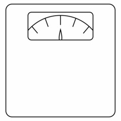 Electronic scales isolated vector illustration for icon