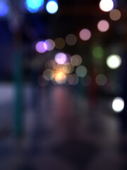 light bokeh with blurred background pink orange light