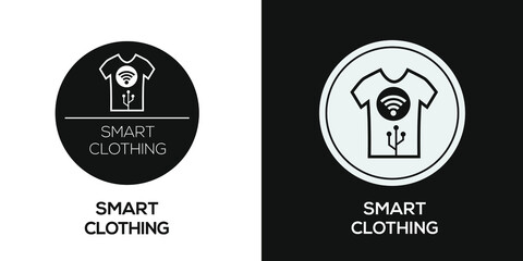 Fototapeta premium Creative (Smart clothing) Icon, Vector sign