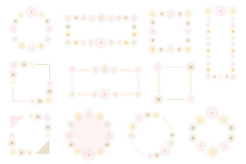 タイトル 見出し 表題 名前 北欧 装飾 枠 バナー フレーム AI eps ベクター素材