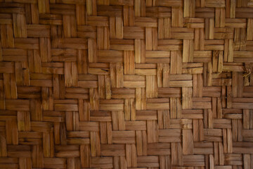 Anyaman / Woven bamboo texture for pattern and background, Indonesian traditional background